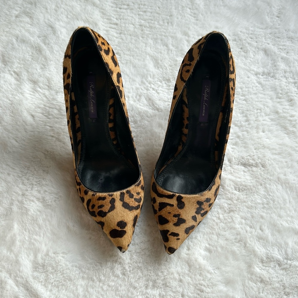 Ralph Lauren Purple Label genuine calf hair heels size 9.5